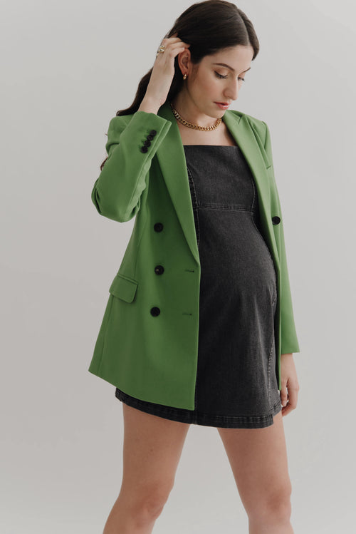 bump friendly denim jean maternity dress perfect for spring and summer maternity style